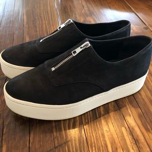 Vince platform sneaker with zipper, Size 8.5